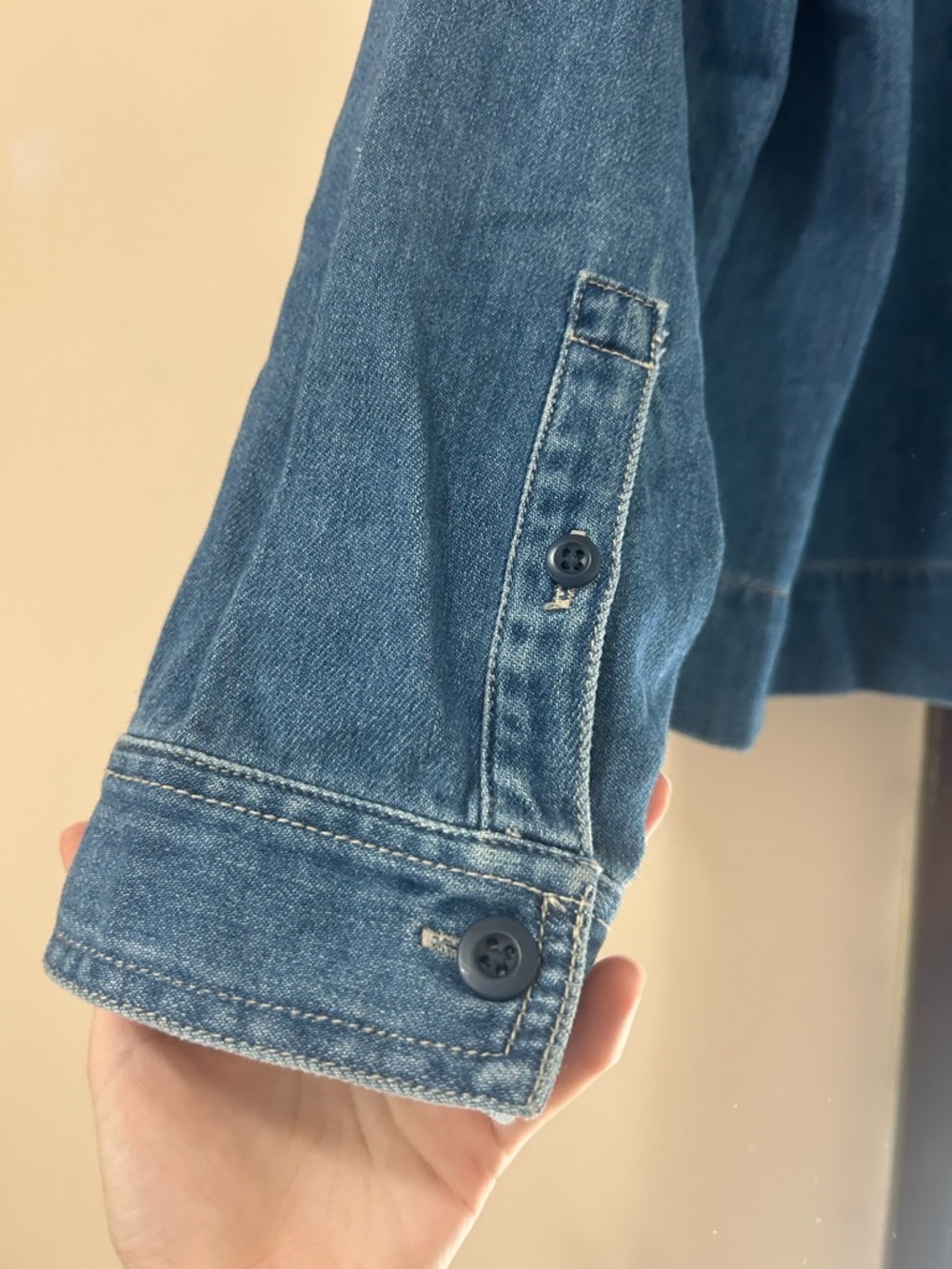 Madewell Blue Denim Zippered Shirt/Jacket - Picture 6 of 6